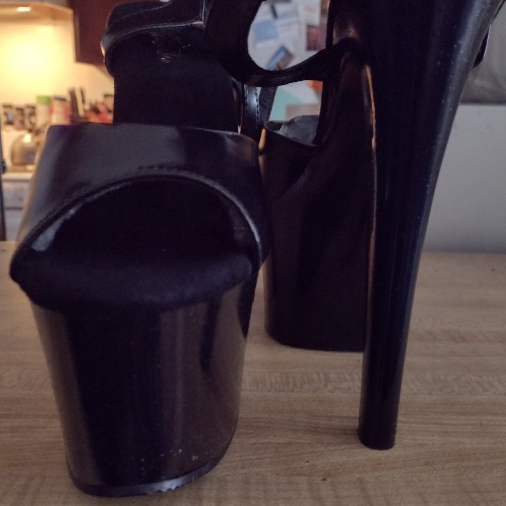 Black Strappy Heels